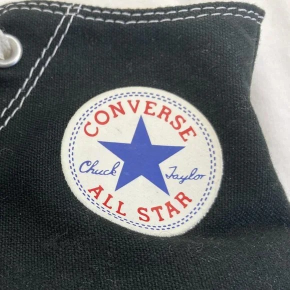Converse All Stars Classic  Black Chuck Taylor High Tops Men's Size 9 - Picture 8 of 10